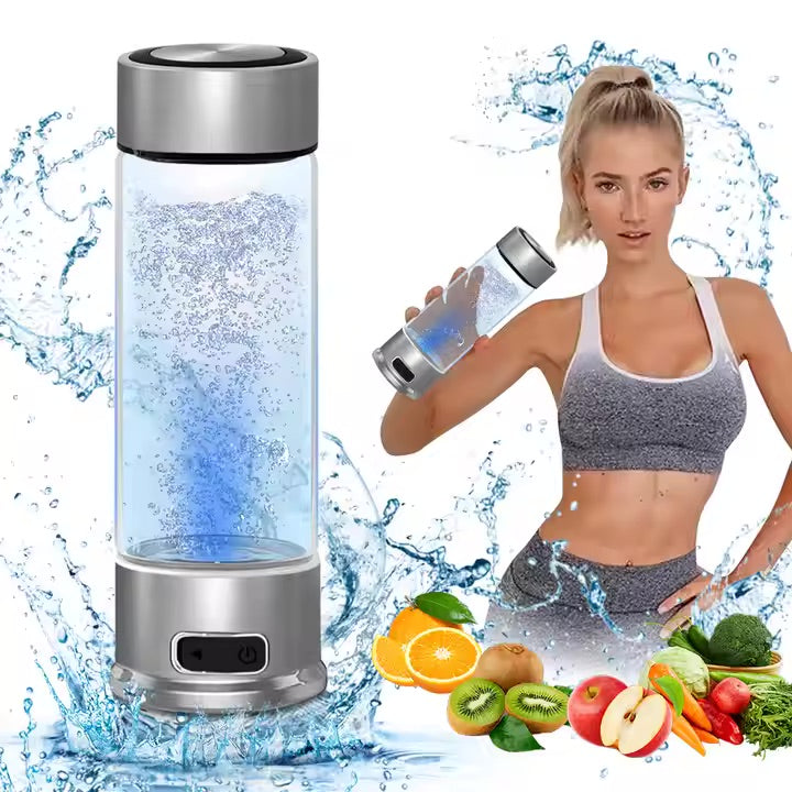 Hydrogen H2 Water Glass Bottle Machine Portable New Healthy Technology